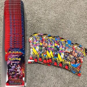 50 Pokémon Sleeved Packs, Destined Rivals (40) and Mega Evolution (10)